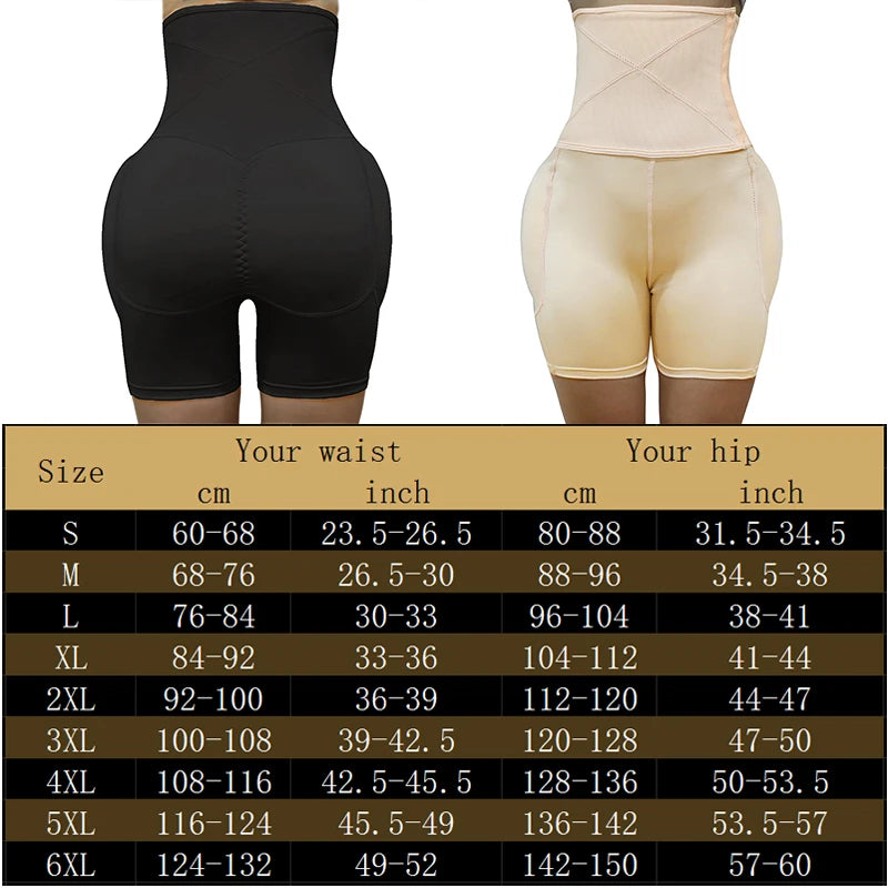 Body Shaper Butt Lifter Enhancer Hip Pad High Waist Tummy Control Panties Invisible Briefs Fake Ass Buttock Slimming Thigh Aviola