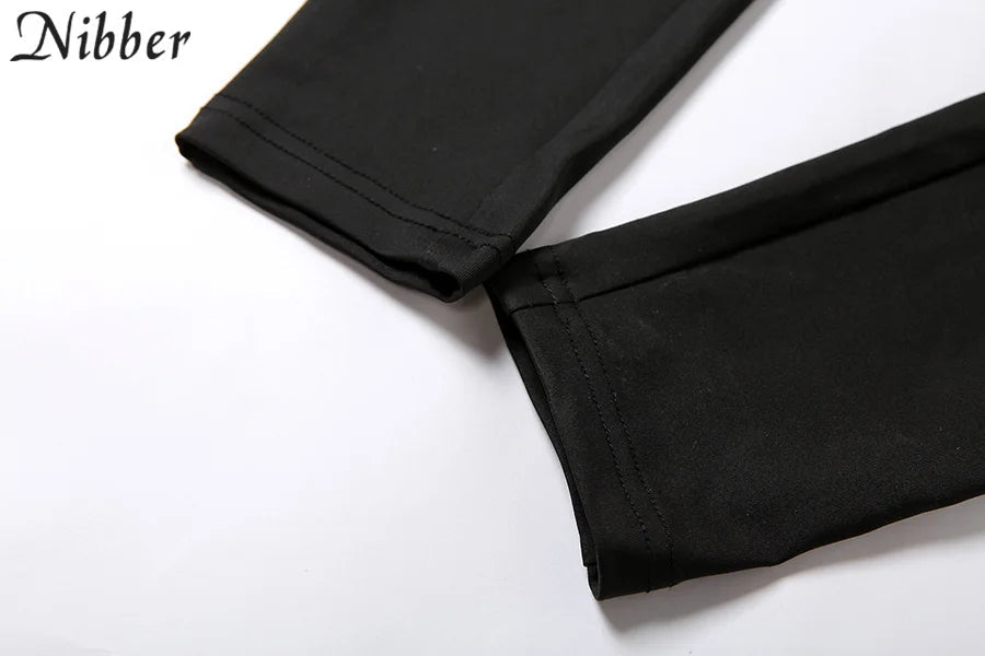 Nibber Summer Solid Basic Black White Jumpsuit Overalls Women's Clothing 2021 Street Casual Activity Wear Fitness Outfit Female Aviola