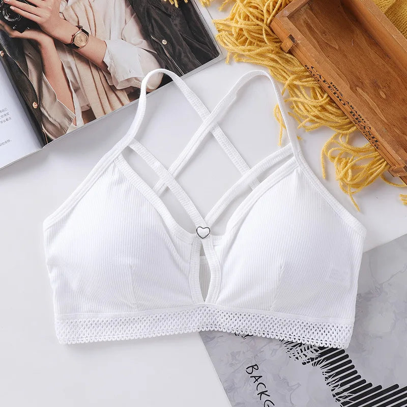Sexy Deep V Bras For Women Wire Free Bra Tops Female Seamless Underwear Push Up Lingerie Comfy Soft Intimates Brassiere Aviola