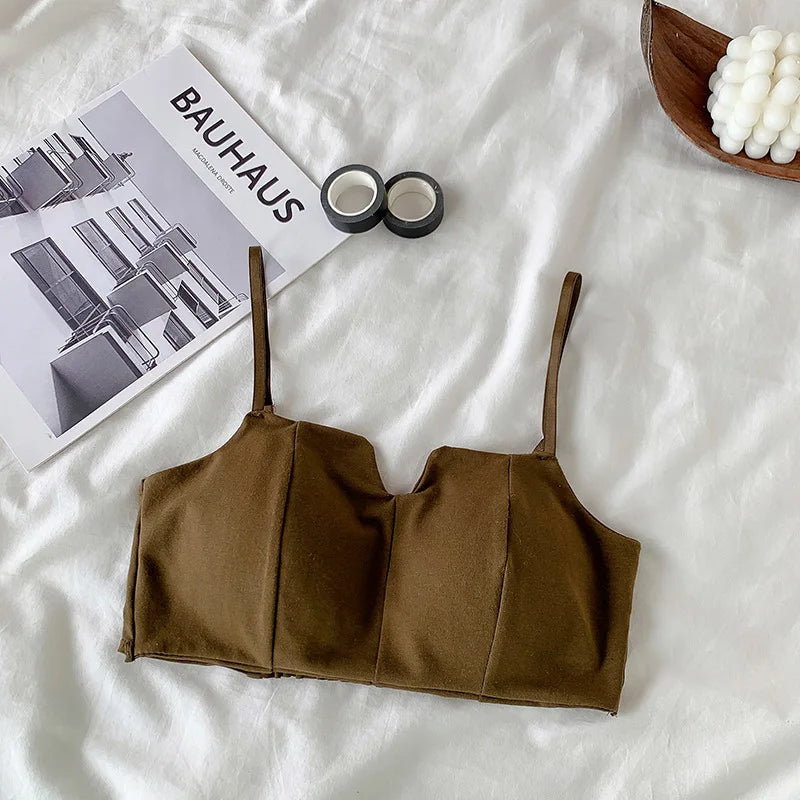 Push Up Bras For Women Sexy Lingerie Squareneck Bra Crop Tops Cotton Bra Female Comfy Underwear Intimates Wireless Brassiere Aviola