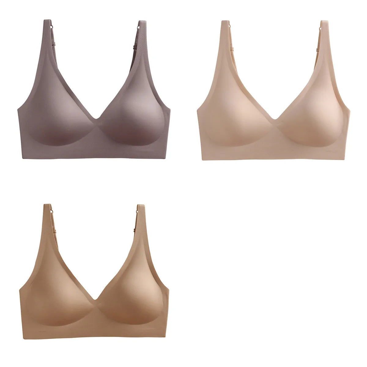 3Pcs/Set Seamless Bras Wire Free Brassiere Women Underwear Female Sexy Lingerie Plunge Underwear & Sleepwears Intimates Aviola