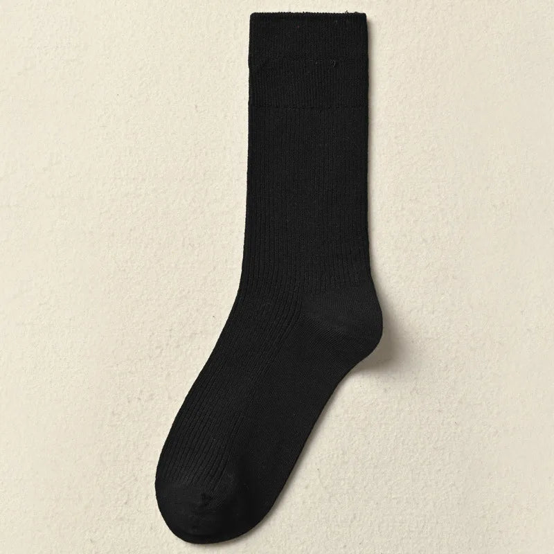 Winter Warm Cotton Socks Soft Knitted Socks Women Solid Color Casual Harajuku Socks Female Basic Daily Socks Aviola
