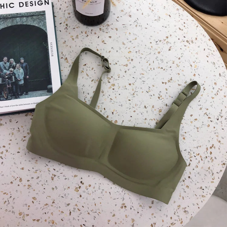 Seamless Bra Wire Free Brassieres Soft Women's Underwear Comfort Intimates Sexy Lingerie Invisible Underwear Squareneck Bra Tops Aviola