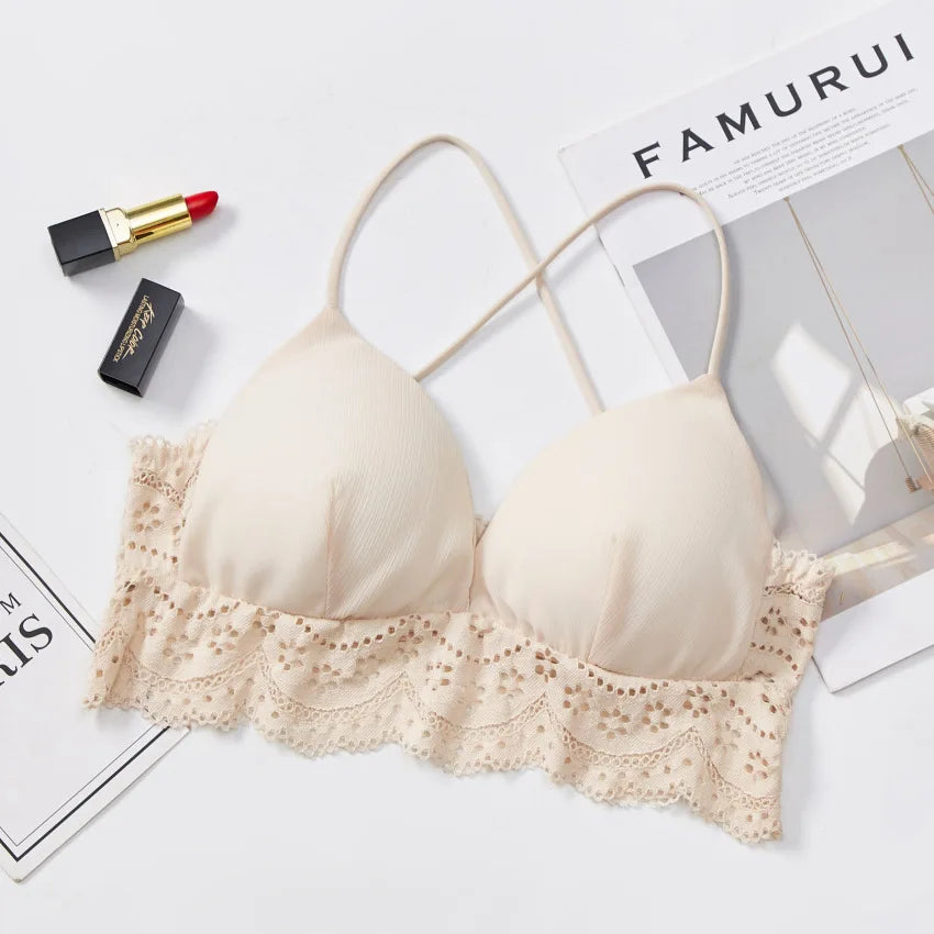 Lace Bra Women Cross Back Bralette Women's Sexy Lingerie Breathable Underwear Comfort Bra Sexy Intimates Aviola