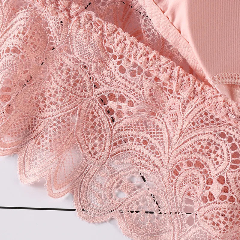 Floral Lace Bras for Women Sexy Lingerie Deep V Bralette Wire Free Underwear Beauty Back Push Up Bra Female Brassiere Aviola