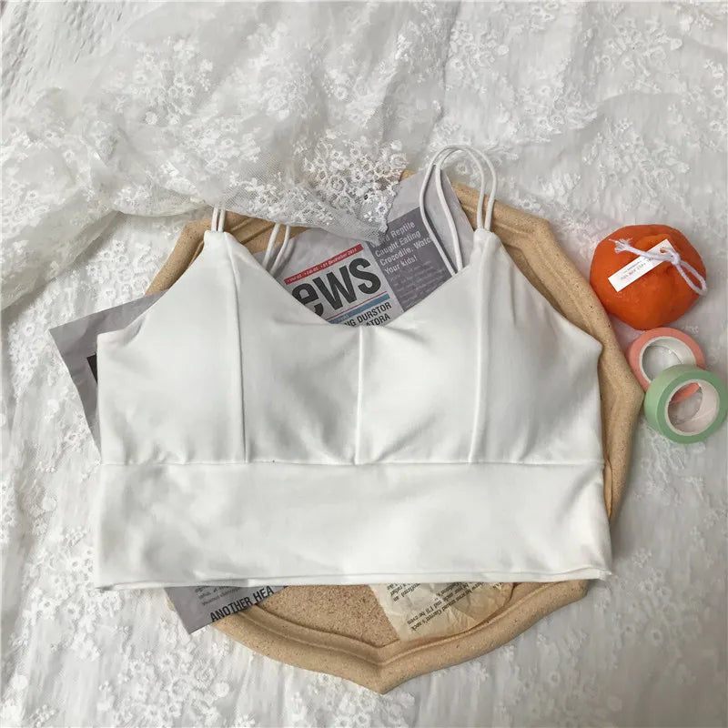 Cotton Tube Bra Tops Women Crop Top Female Seamless Underwear Top Sleeveless Sexy Lingerie Padded Summer Bandeau Aviola