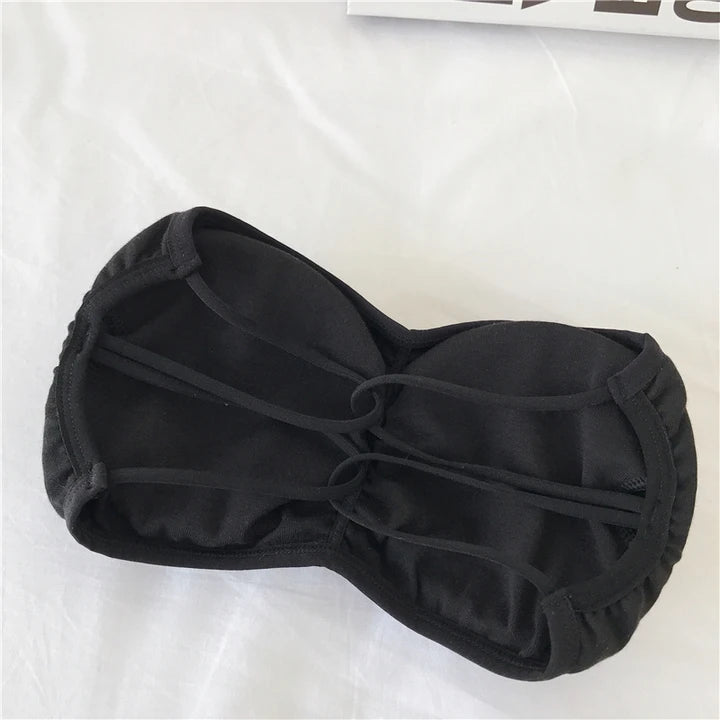 Strapless Bra Tube Top Women Cross Back Bralette Wireless Invisible Bra Seamless Underwear Female Lingerie Sexy Cotton Crop Top Aviola