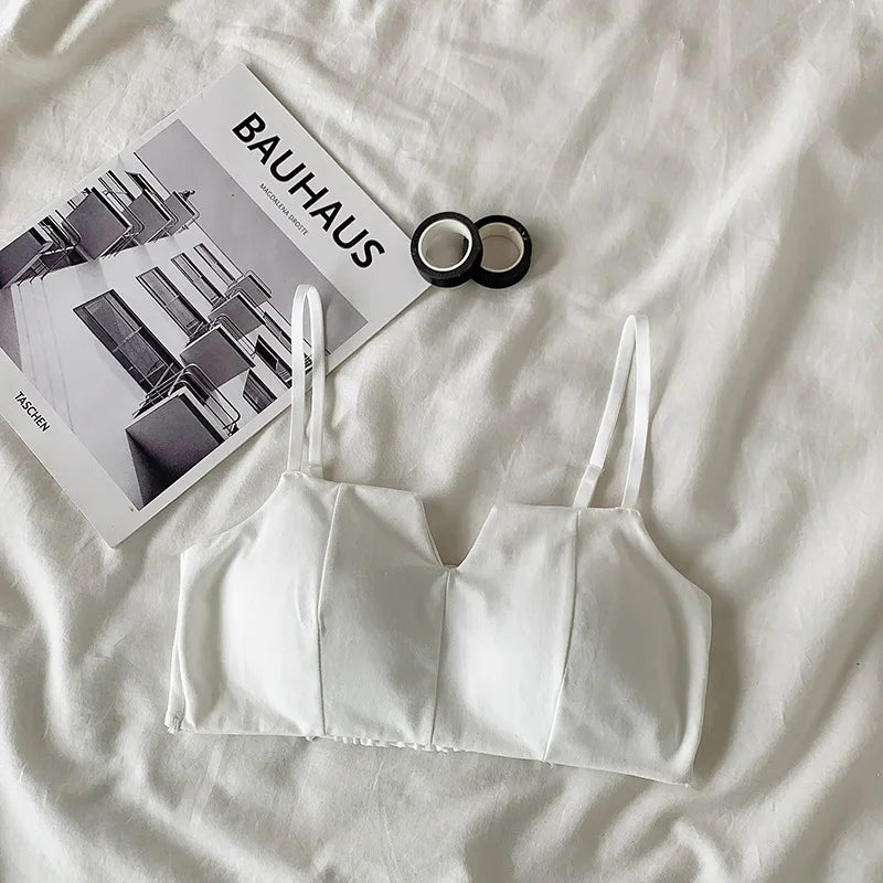 Push Up Bras For Women Sexy Lingerie Squareneck Bra Crop Tops Cotton Bra Female Comfy Underwear Intimates Wireless Brassiere Aviola