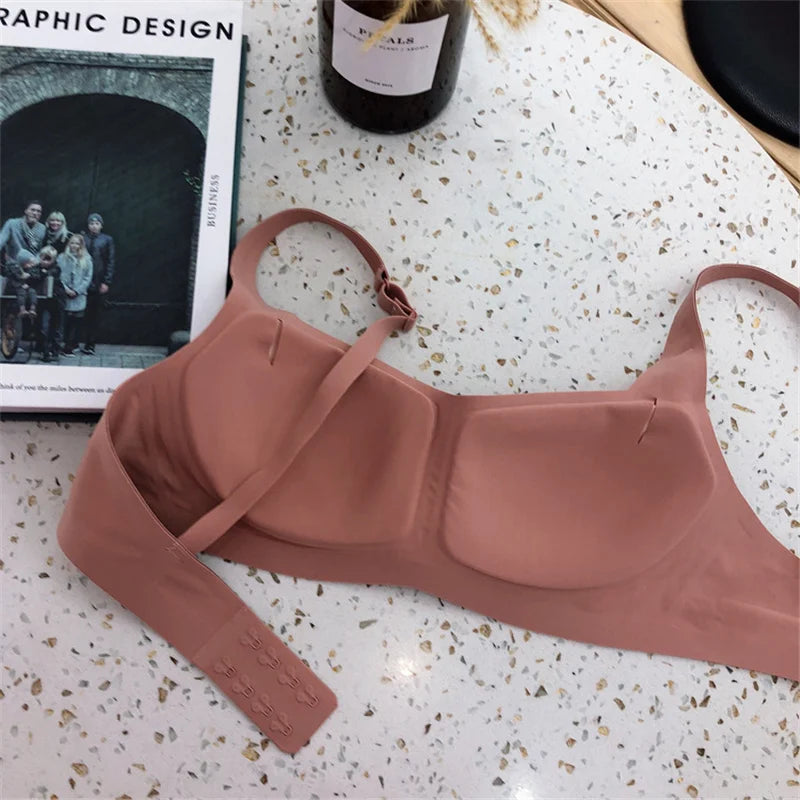 Seamless Bra Wire Free Brassieres Soft Women's Underwear Comfort Intimates Sexy Lingerie Invisible Underwear Squareneck Bra Tops Aviola
