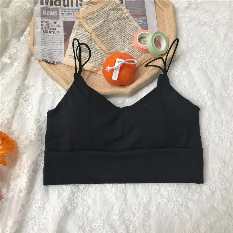 Cotton Tube Bra Tops Women Crop Top Female Seamless Underwear Top Sleeveless Sexy Lingerie Padded Summer Bandeau Aviola