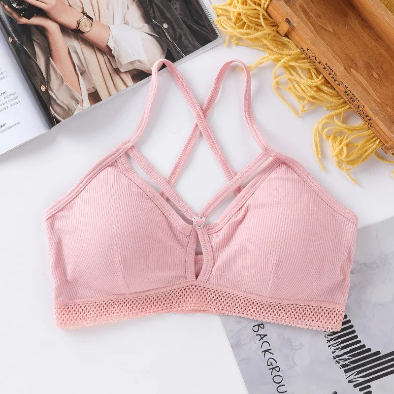 Sexy Deep V Bras For Women Wire Free Bra Tops Female Seamless Underwear Push Up Lingerie Comfy Soft Intimates Brassiere Aviola