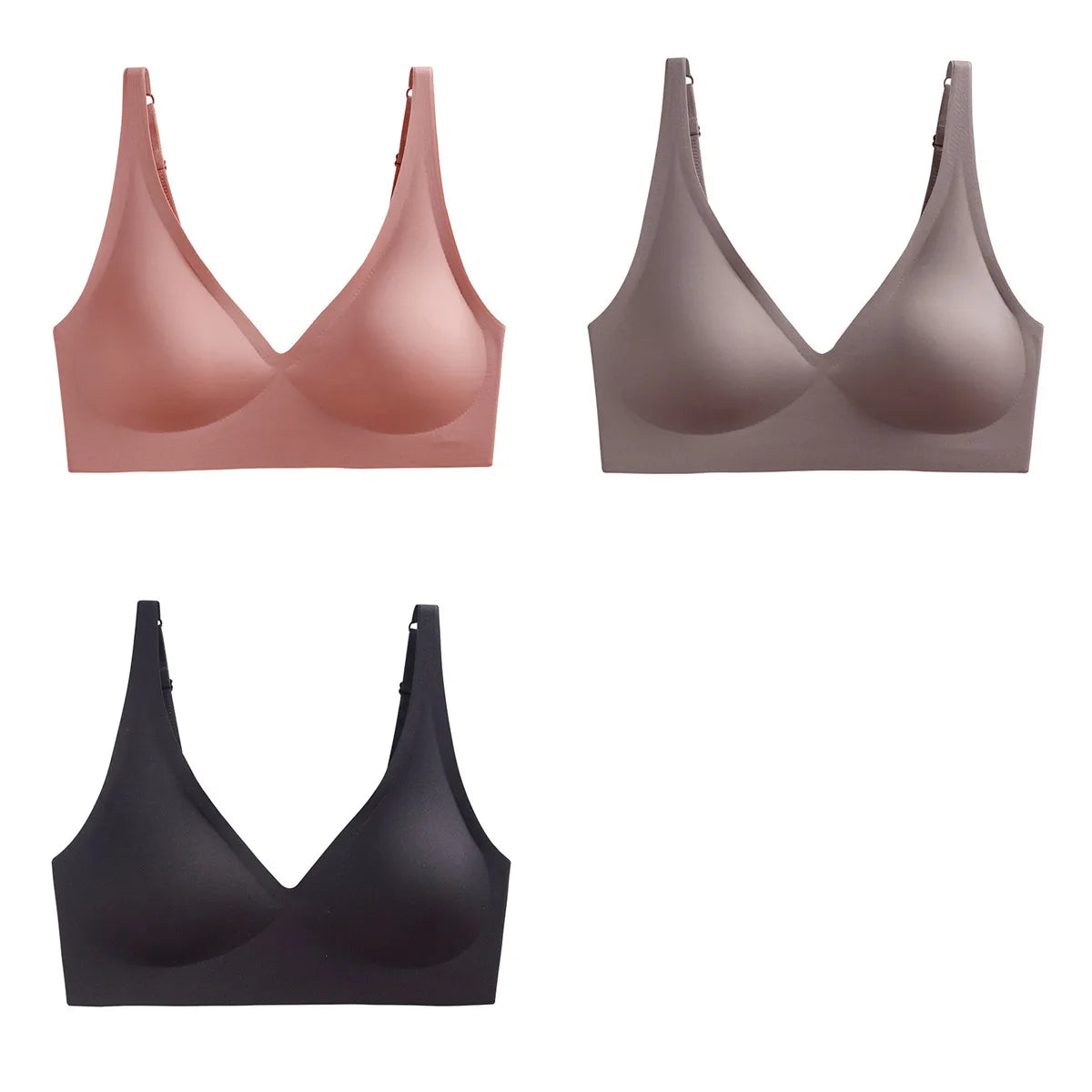 3Pcs/Set Seamless Bras Wire Free Brassiere Women Underwear Female Sexy Lingerie Plunge Underwear & Sleepwears Intimates Aviola