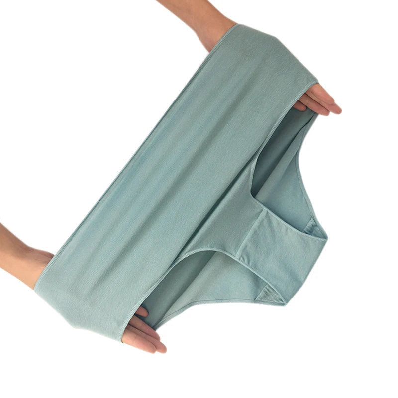 10Pcs/Set Cotton Panties Women Comfort Briefs Female High Waist Underwear Underpants Solid Color Intimates M-2XL Aviola