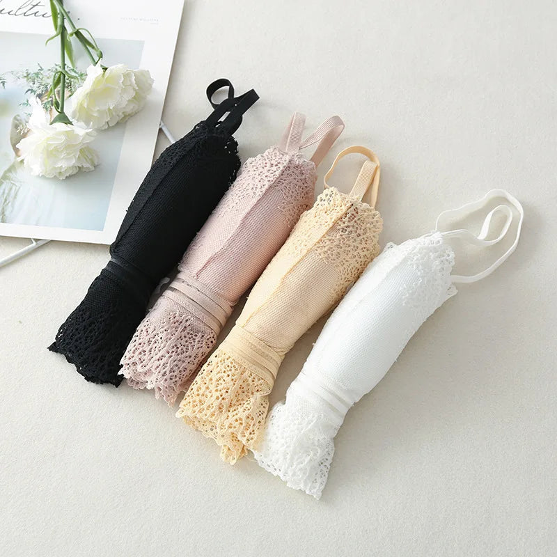 Lace Bralette Women Bras Tube Top Sexy Lingerie V Neck Crop Tops Underwear Cropped Bra Female Tank Crop Top Aviola