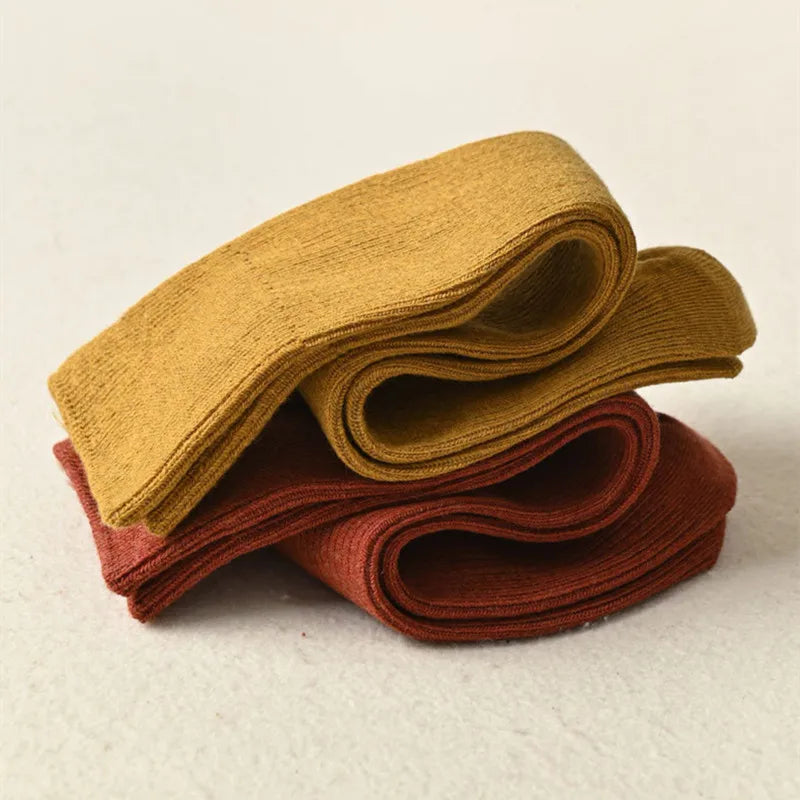 Winter Warm Cotton Socks Soft Knitted Socks Women Solid Color Casual Harajuku Socks Female Basic Daily Socks Aviola