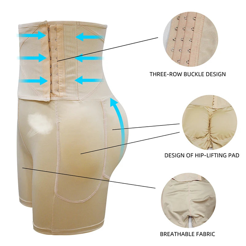 Body Shaper Butt Lifter Enhancer Hip Pad High Waist Tummy Control Panties Invisible Briefs Fake Ass Buttock Slimming Thigh Aviola