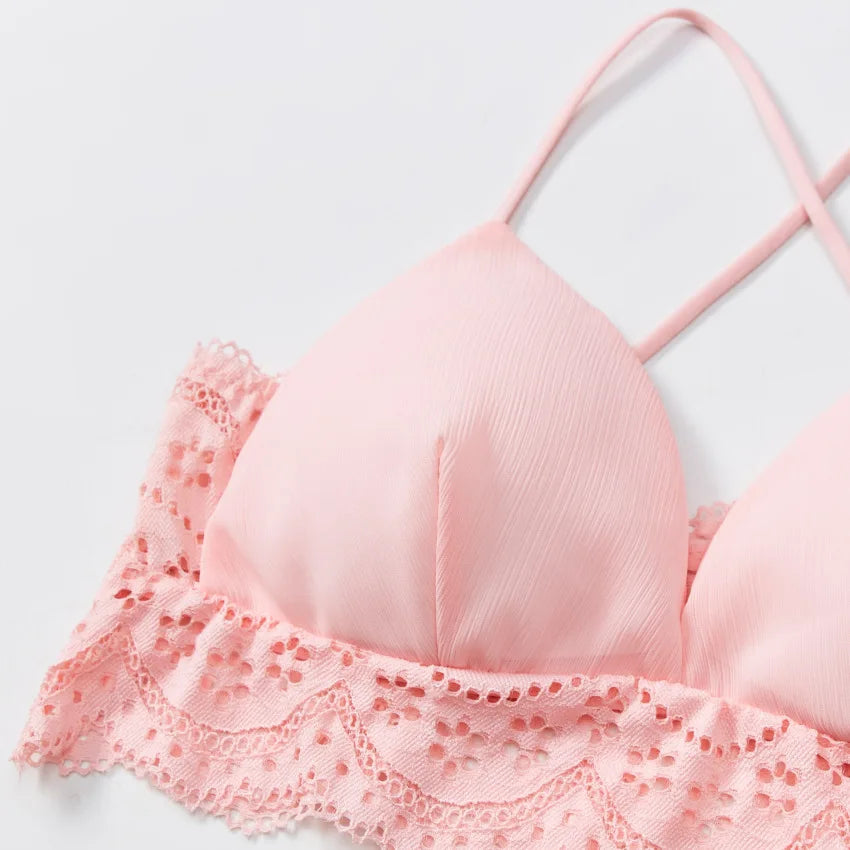 Lace Bra Women Cross Back Bralette Women's Sexy Lingerie Breathable Underwear Comfort Bra Sexy Intimates Aviola