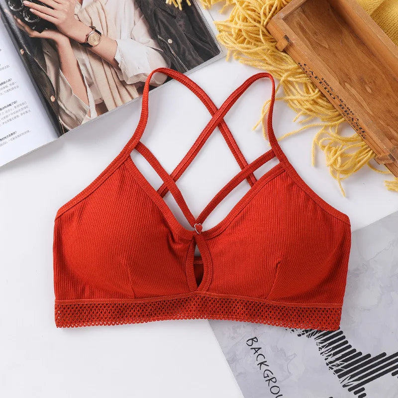 Sexy Deep V Bras For Women Wire Free Bra Tops Female Seamless Underwear Push Up Lingerie Comfy Soft Intimates Brassiere Aviola