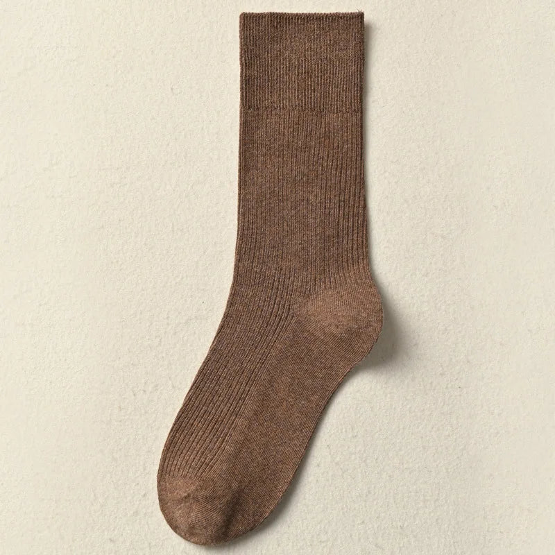 Winter Warm Cotton Socks Soft Knitted Socks Women Solid Color Casual Harajuku Socks Female Basic Daily Socks Aviola