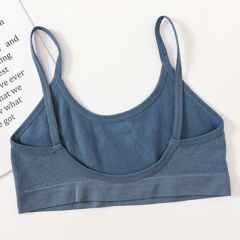 Women Seamless Bra And Panties Set Female Sport V-neck Unlined Bra High Rise Shorts Stretchy Underwear Sexy Lingerie Set Aviola