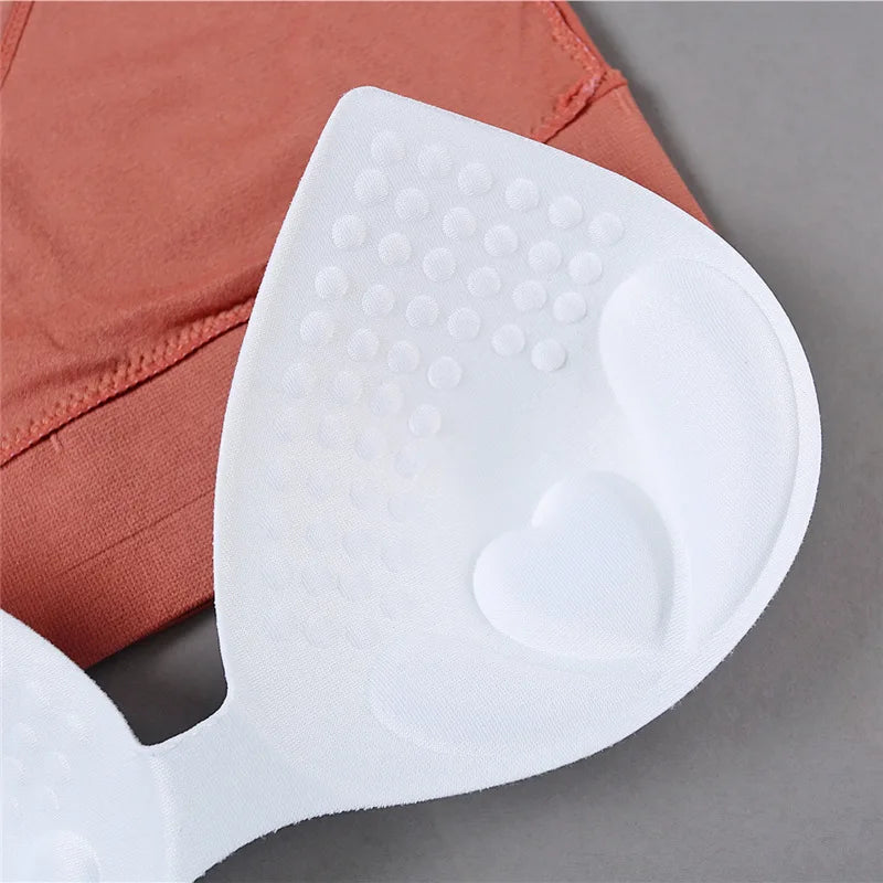 Women Crop Top Solid Color Tube Top Seamless Bra Sports Sexy Lingerie Active Bra Tops Underwear With Removable Pads Aviola