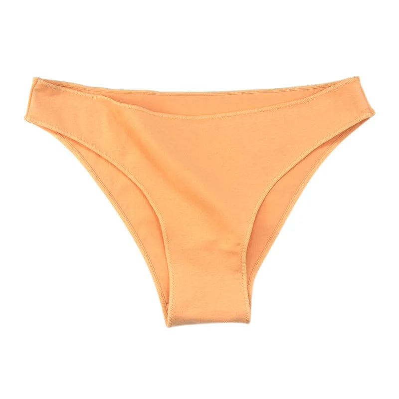 Women Sexy Seamless Cotton Panties Low Waist Underwear Female Underpants Solid Color Soft Woman Briefs Intimates NK2112 Aviola