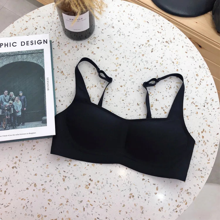 Seamless Bra Wire Free Brassieres Soft Women's Underwear Comfort Intimates Sexy Lingerie Invisible Underwear Squareneck Bra Tops Aviola