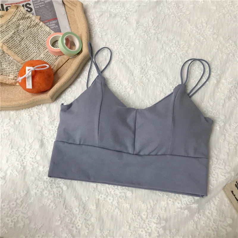 Cotton Tube Bra Tops Women Crop Top Female Seamless Underwear Top Sleeveless Sexy Lingerie Padded Summer Bandeau Aviola