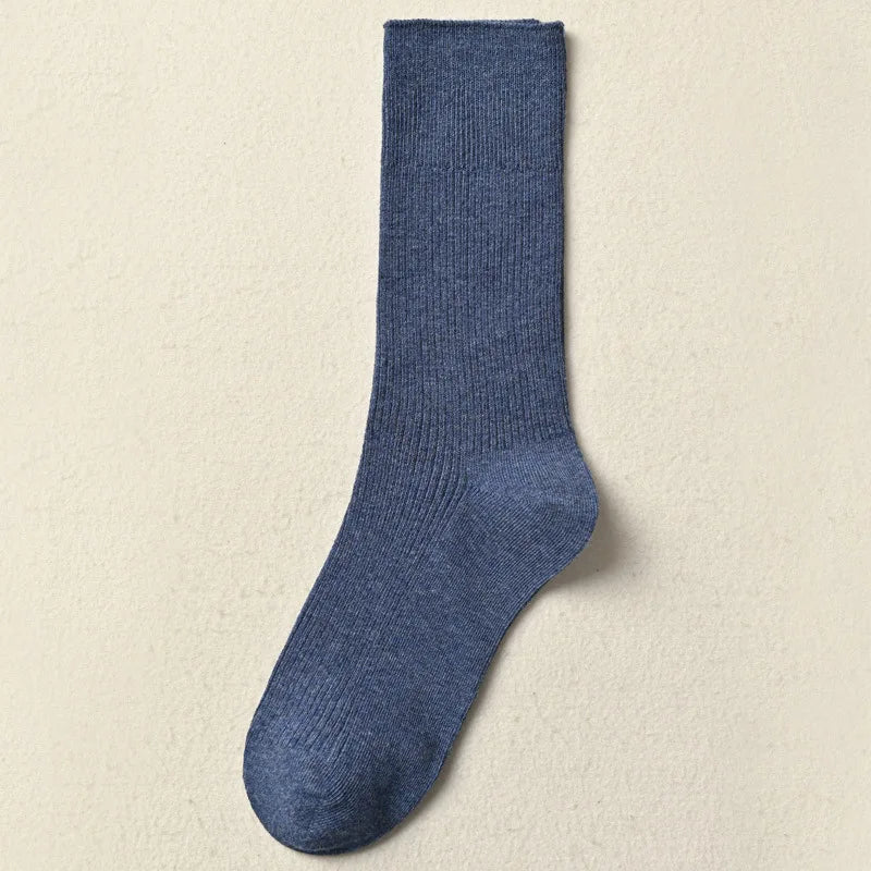 Winter Warm Cotton Socks Soft Knitted Socks Women Solid Color Casual Harajuku Socks Female Basic Daily Socks Aviola