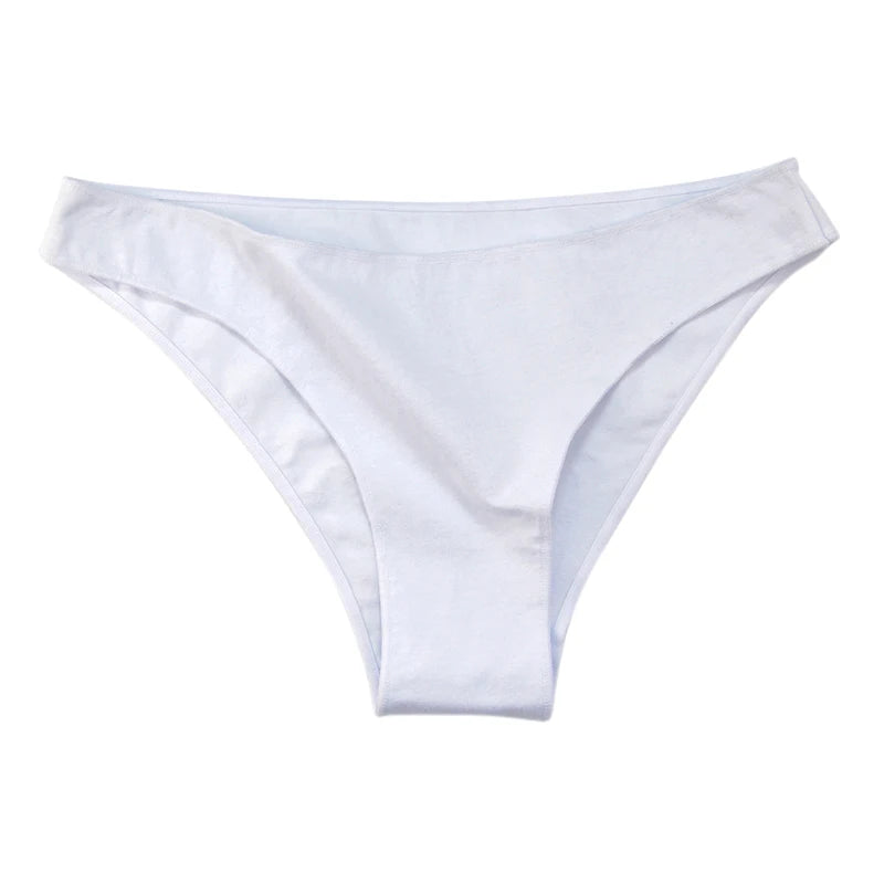 5PCS/Set Cotton Panties Women Low Rise Briefs Solid Color Seamless Underwear Comfy Intimate Breathable Underpants M-XXL Lingerie Aviola
