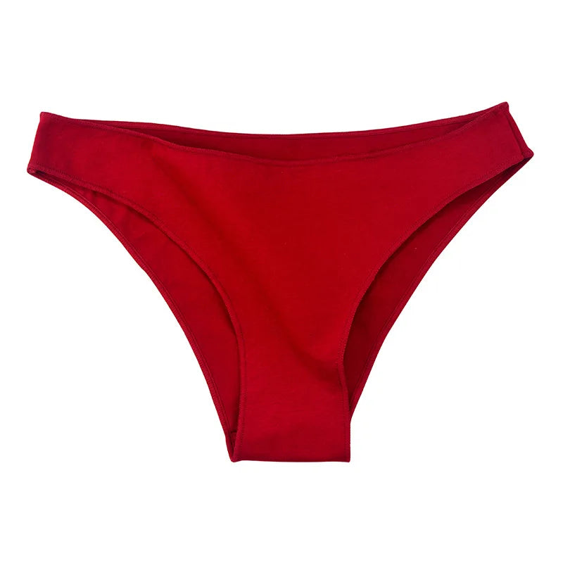Women Sexy Seamless Cotton Panties Low Waist Underwear Female Underpants Solid Color Soft Woman Briefs Intimates NK2112 Aviola