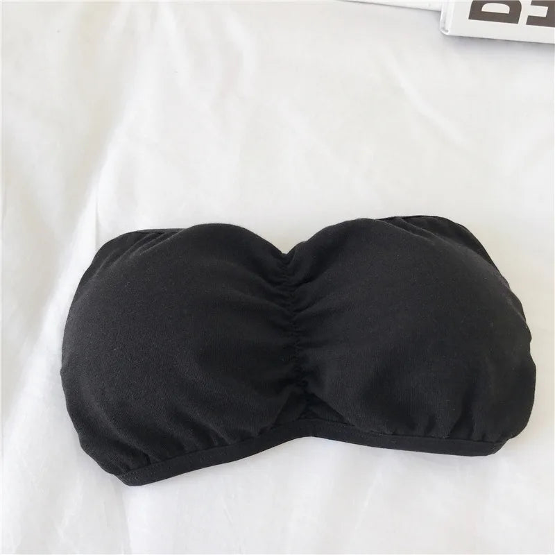 Strapless Bra Tube Top Women Cross Back Bralette Wireless Invisible Bra Seamless Underwear Female Lingerie Sexy Cotton Crop Top Aviola