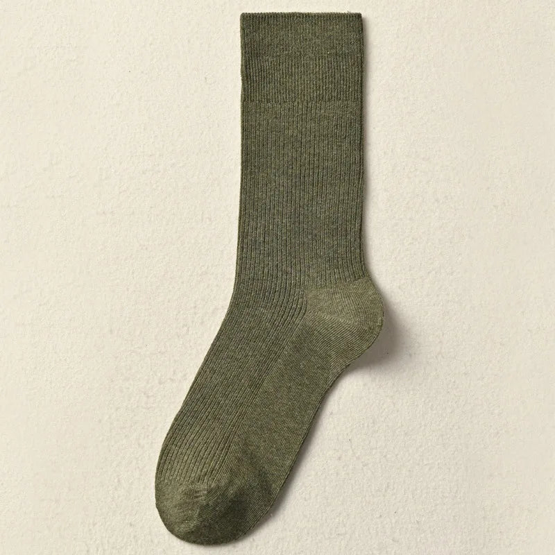 Winter Warm Cotton Socks Soft Knitted Socks Women Solid Color Casual Harajuku Socks Female Basic Daily Socks Aviola