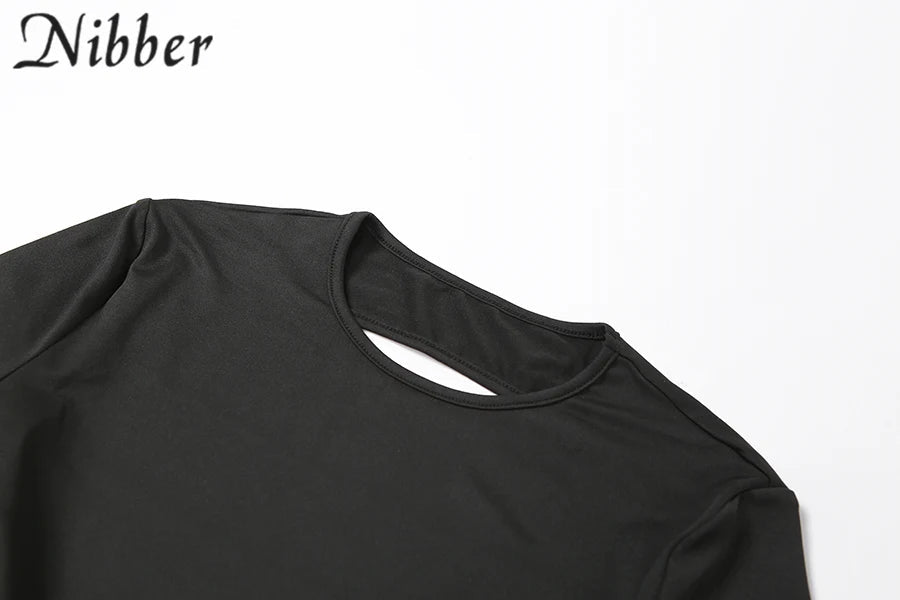 Nibber Sexy Open-Back Jumpsuit Hollow New Spring Fashion Flared High Street For Temperament Women Street Daily Commuting Wear Aviola