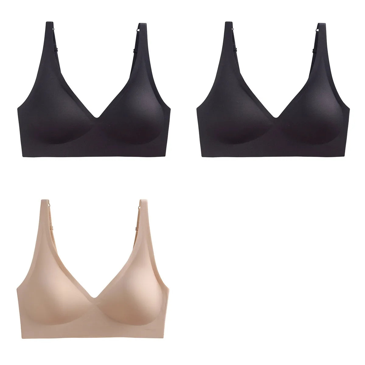 3Pcs/Set Seamless Bras Wire Free Brassiere Women Underwear Female Sexy Lingerie Plunge Underwear & Sleepwears Intimates Aviola