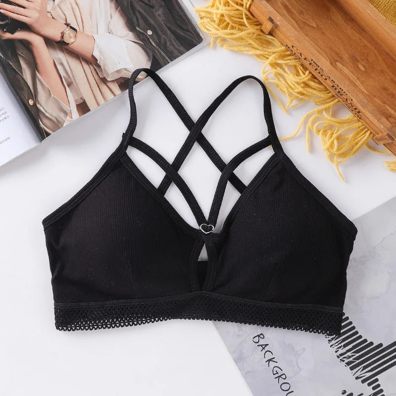 Sexy Deep V Bras For Women Wire Free Bra Tops Female Seamless Underwear Push Up Lingerie Comfy Soft Intimates Brassiere Aviola