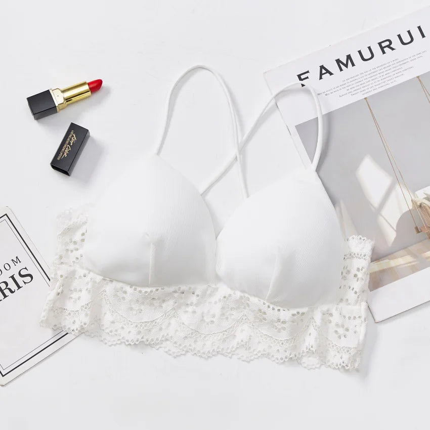 Lace Bra Women Cross Back Bralette Women's Sexy Lingerie Breathable Underwear Comfort Bra Sexy Intimates Aviola