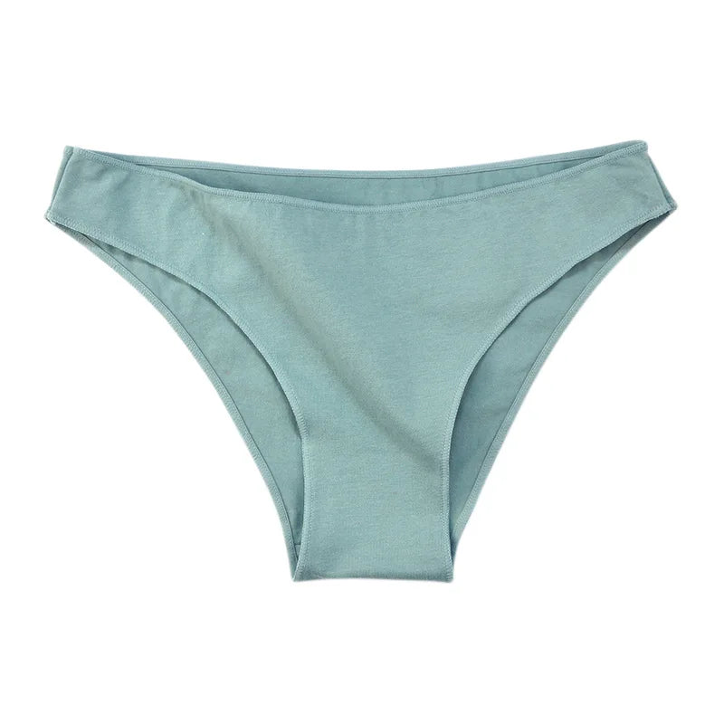 Women Sexy Seamless Cotton Panties Low Waist Underwear Female Underpants Solid Color Soft Woman Briefs Intimates NK2112 Aviola