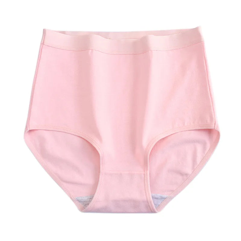 2PCS/Set Women Plus Size Panties Body Shaper Cotton Underwear Lingerie 6 Colors Sexy Female High Waist Seamless Briefs NKT2119-2 Aviola