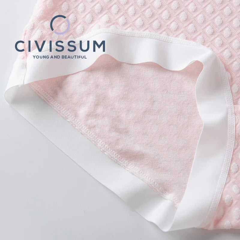 Women M-3XL Plus Size Modal Antibacterial Underwear Sexy Seamless High Waist Panties Comfort Briefs Girls Jacquard Lingerie 8106 Aviola
