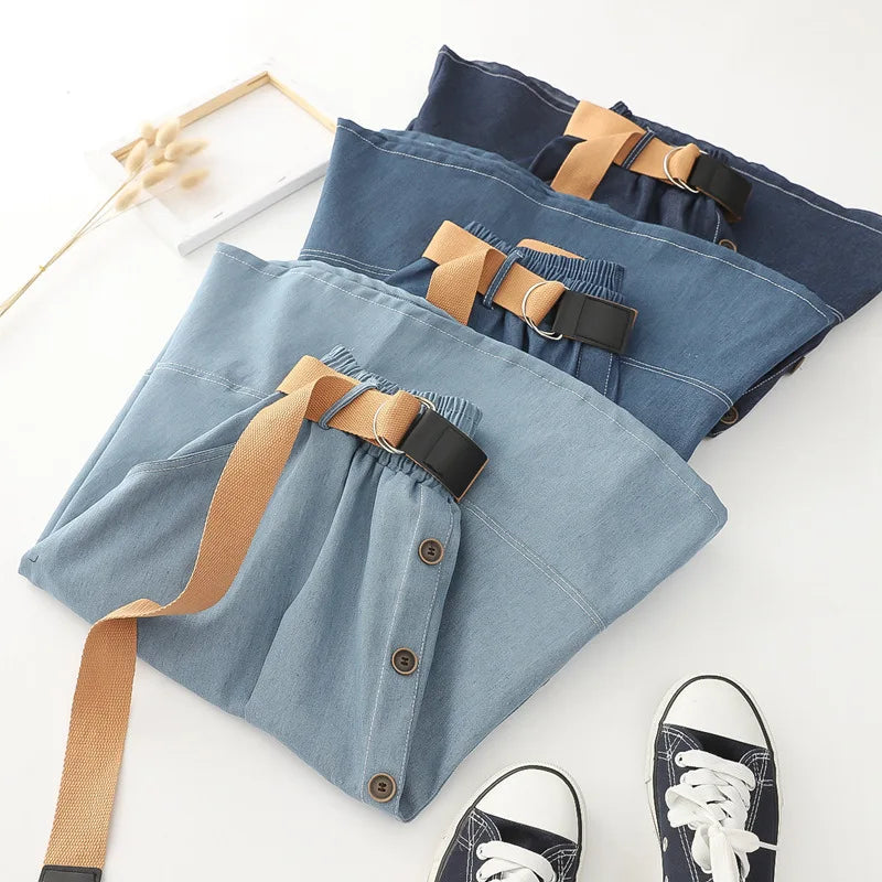 Denim Skirts Women Mid Length Skirt A Line Y2k Streetwear High Waist Elegant Vintage Casual Temperament Slim Mom Jeans Work 2025 Aviola