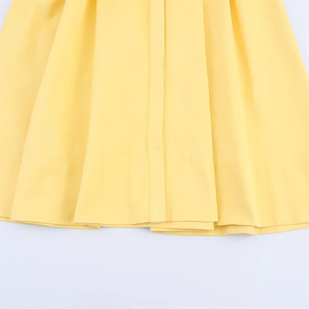 BM&MD&ZA2025belt shirt-style lapel sleeveless loose simple temperament commuting loose A-line dress long skirt female Aviola