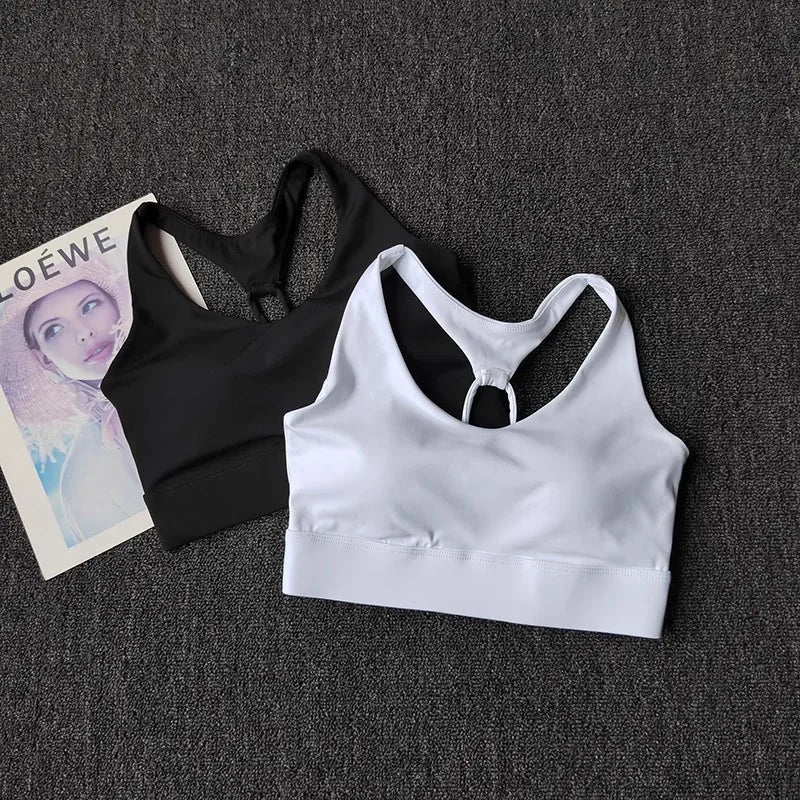 Women's High-Intensity Sports Underwear Shock-Proof Anti-Sagging Yoga Vest Bra Beauty Back Running Bras Fitness Tops Gym Bra Aviola