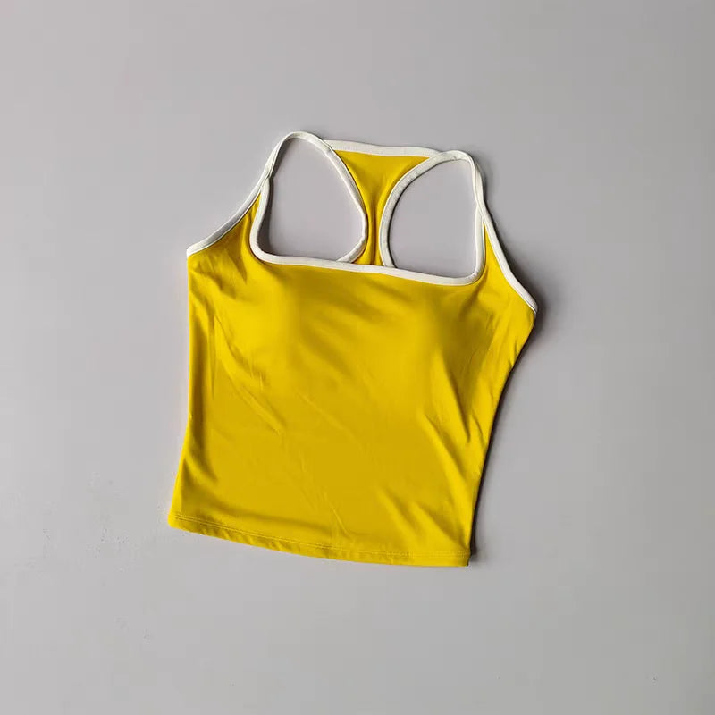 Women's Pilates Tank Top Push-Up Sports Bra Hollow Breathable Fitness Bras Gym Yoga Vest Sexy Running Tops Sportswear Aviola