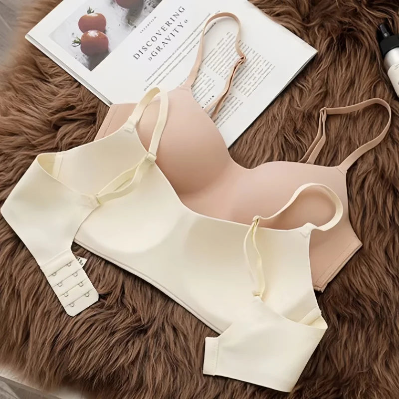 3Pcs/Lot Non-wire Push Up Bras For Women Seamless Underwear Female Sexy Lingerie 1/2 Cup Non-detachable Brassieres Aviola