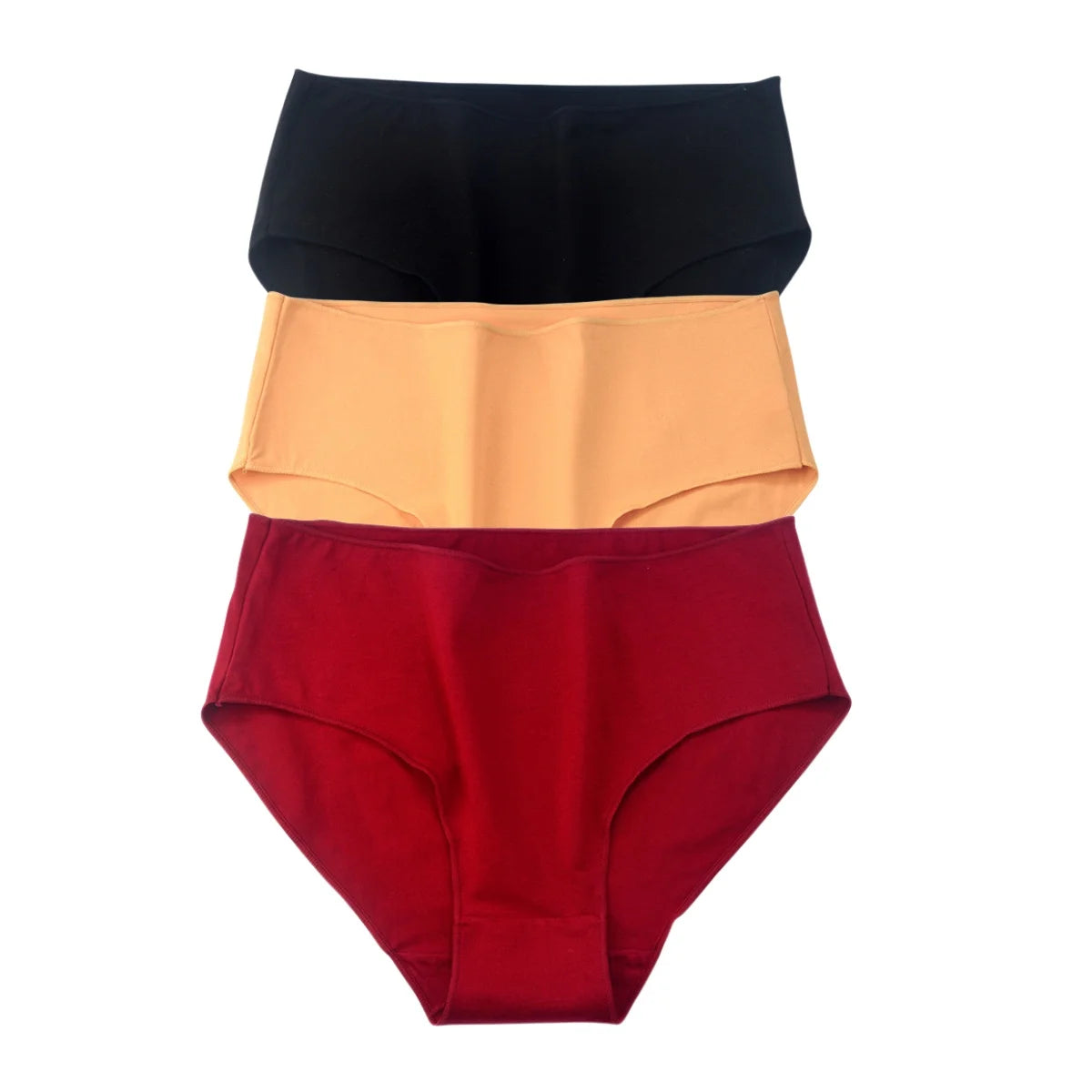 3Pcs/Set Cotton Panties Women High Waist Briefs Breathable Comfort Underwear Female Underpants Solid Color Intimates M-2XL Panty Aviola
