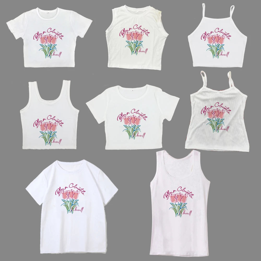Explosive Spice Girl style short T-shirt Women 2024 summer new loose crew neck short sleeve T-shirt student top cotton T-shirt Aviola