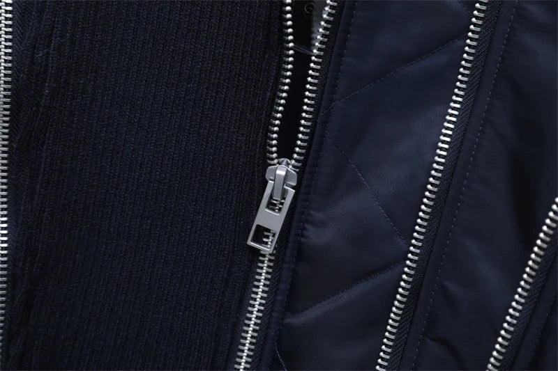 RARF 2024 new women's zipper stitching bomber jacket clip cotton jacket stitching women's top Aviola