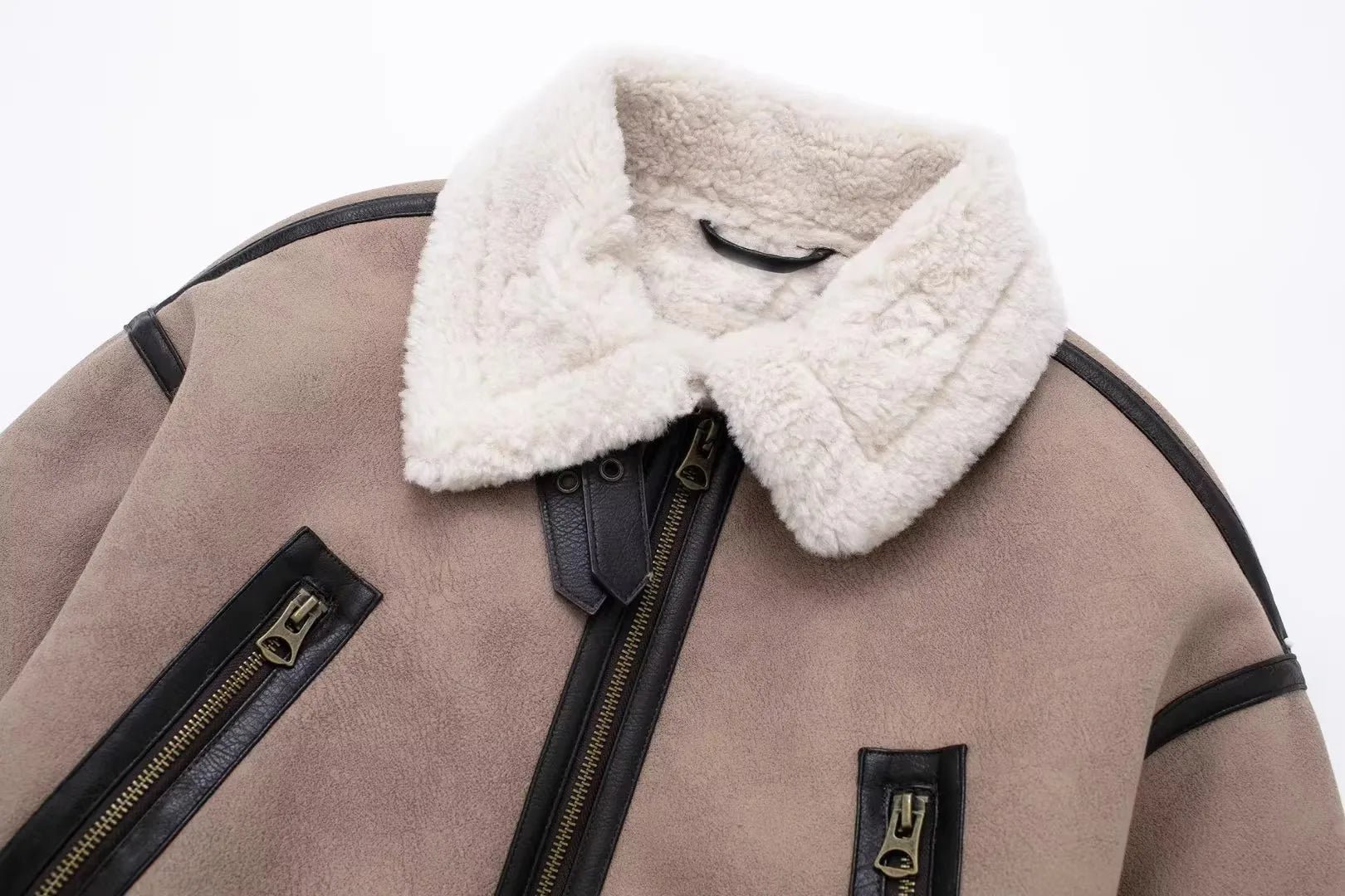 RARF 2024 new European and American style women's new fashion stand collar double-sided short jacket coat ladies Aviola