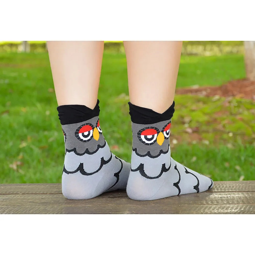 5 Pairs Socks Korea Style Cute Animal  Socks Cartoon Cotton Lady Short Socks Aviola